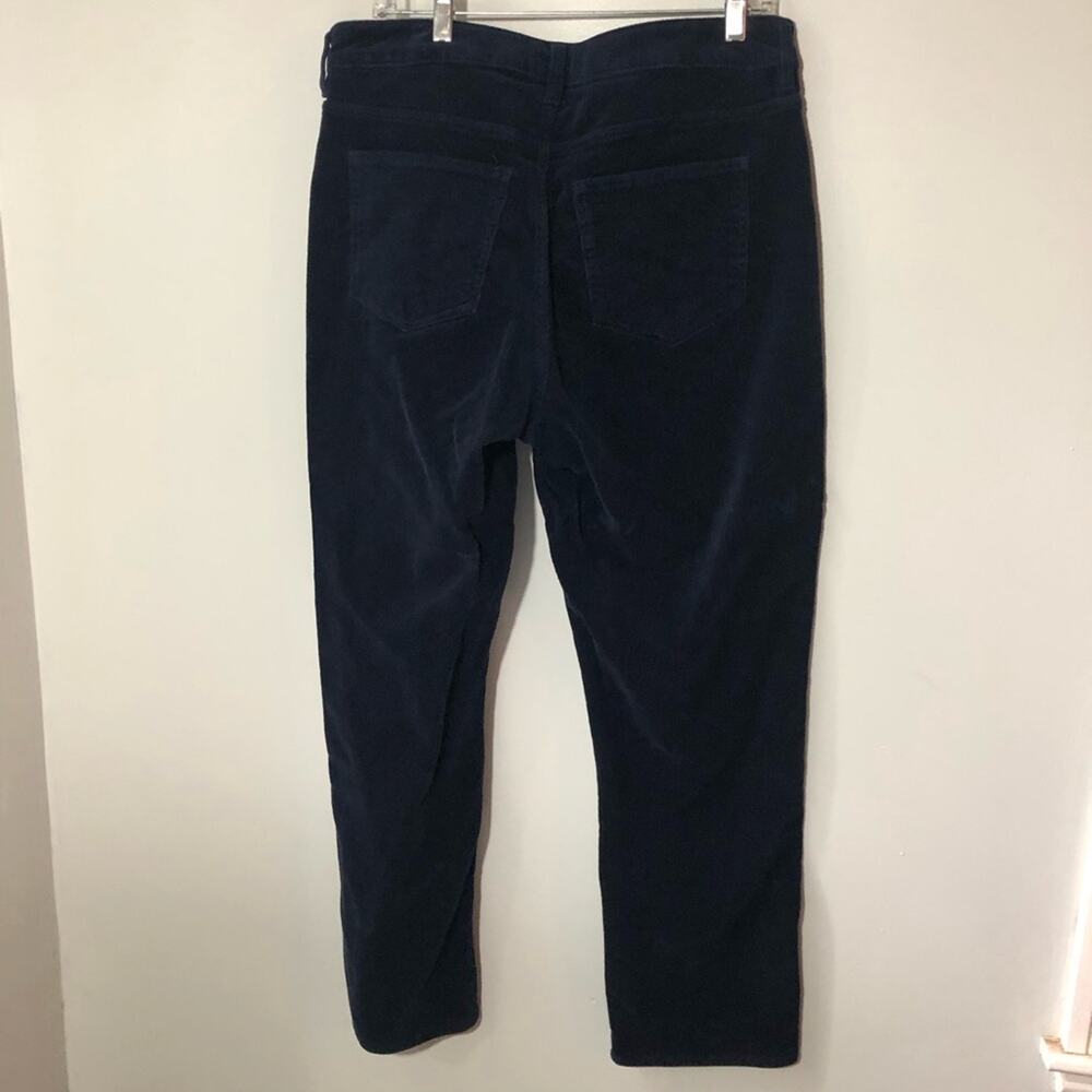 Quince organic cotton stretch corduroy straight leg pants deep navy womens 14 - Picture 5 of 14